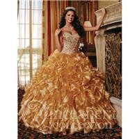 Quinceanera Collection 26754 Gold,Fuchsia Dress - The Unique Prom Store