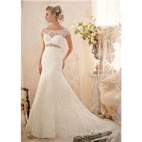 Mori Lee 2620 Lace Low Back Wedding Dress - Crazy Sale Bridal Dresses|Special Wedding Dresses|Unique