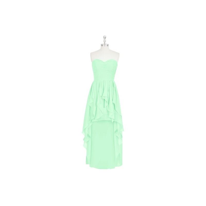 My Stuff, Mint_green Azazie Abbie - Back Zip Chiffon Sweetheart Asymmetrical Dress - Cheap Gorgeous