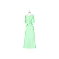 Mint_green Azazie Lucille MBD - Chiffon Floor Length Side Zip Scoop Dress - Charming Bridesmaids Sto