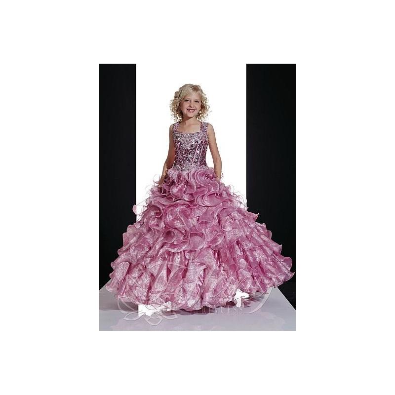 My Stuff, Tiffany Princess Metallic Organza Pageant Dress 13359 - Brand Prom Dresses|Beaded Evening