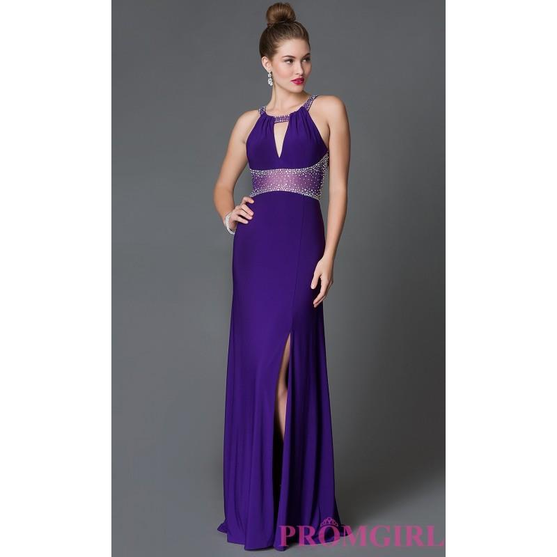 My Stuff, Open Back Empire Waist Sleeveless Prom Dress by Morgan - Brand Prom Dresses|Beaded Evening