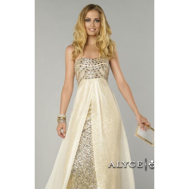 My Stuff, Strapless Sequined Dresses by Alyce Prom 6440 - Bonny Evening Dresses Online