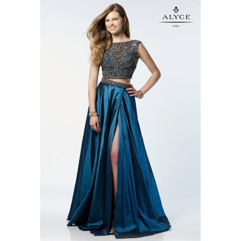 My Stuff, Blue Alyce Prom 6740-17 Alyce Paris Prom - Rich Your Wedding Day