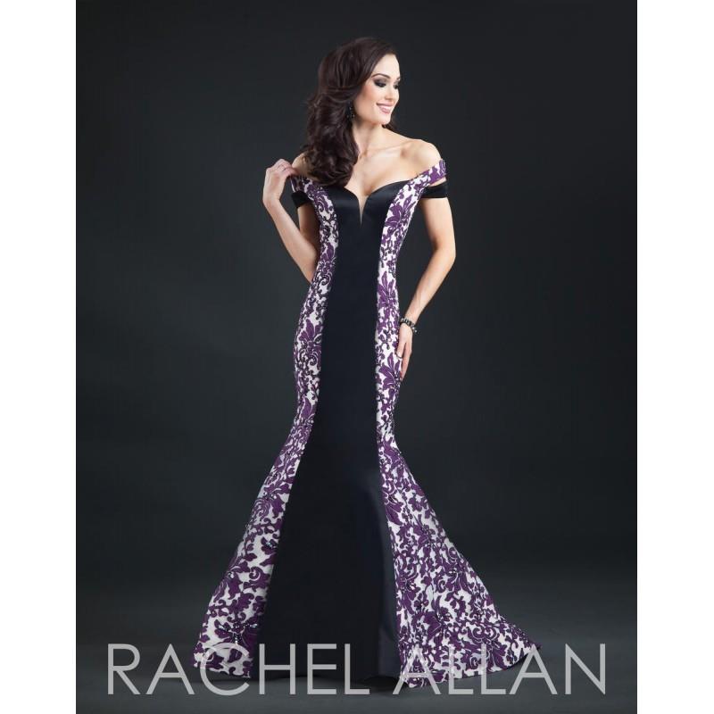 My Stuff, Black/Aubergine Rachel Allan Couture 8111 Rachel ALLAN Couture - Rich Your Wedding Day