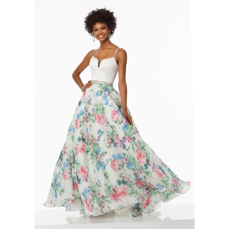 My Stuff, White Floral Sugarplum Morilee Prom 99005 Morilee Prom - Top Design Dress Online Shop