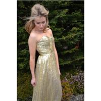 Ready to Wear 'Cadence' dress sequin strapless sweetheart bodice gown for evening, formal, prom, pag