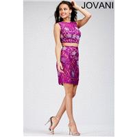 Jovani 25467 Dress Cutout Back Crop Top Two-Piece Lace - 2 PC Homecoming Jovani Dress - 2017 New Wed