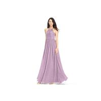 Wisteria Azazie Kailyn - Chiffon Halter Floor Length Strap Detail Dress - Cheap Gorgeous Bridesmaids