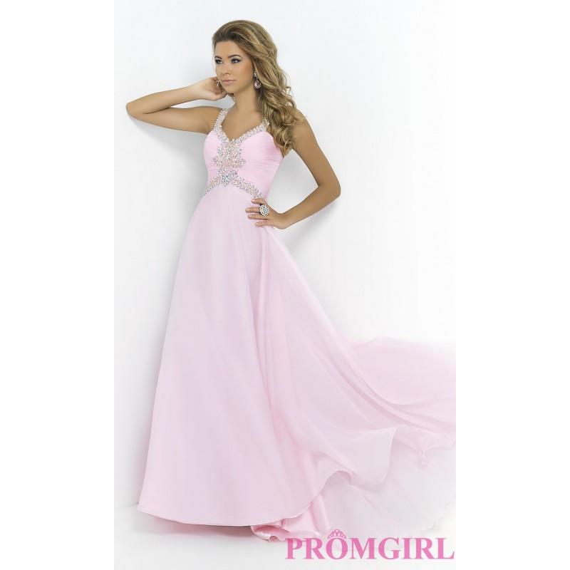 My Stuff, Long Prom Gown with Beading by Blush 9989 - Brand Prom Dresses|Beaded Evening Dresses|Uniq