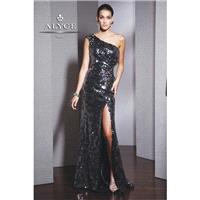 Alyce Black Label 5524 French Gray,Sapphire Dress - The Unique Prom Store