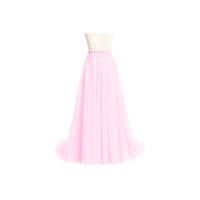 Candy_pink Azazie Margot - Floor Length Tulle And Charmeuse Dress - Charming Bridesmaids Store