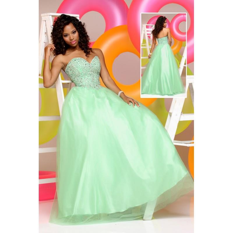 My Stuff, Sparkle Prom by Da Vinci 71563 Mint,Lilac Dress - The Unique Prom Store