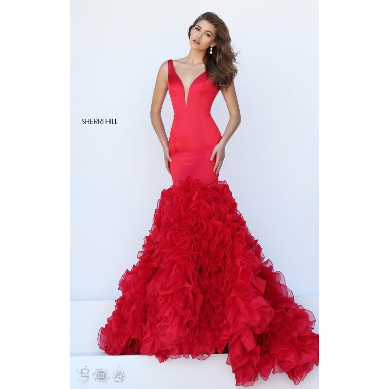 My Stuff, Black Sherri Hill 50487 - Mermaid Dress - Customize Your Prom Dress