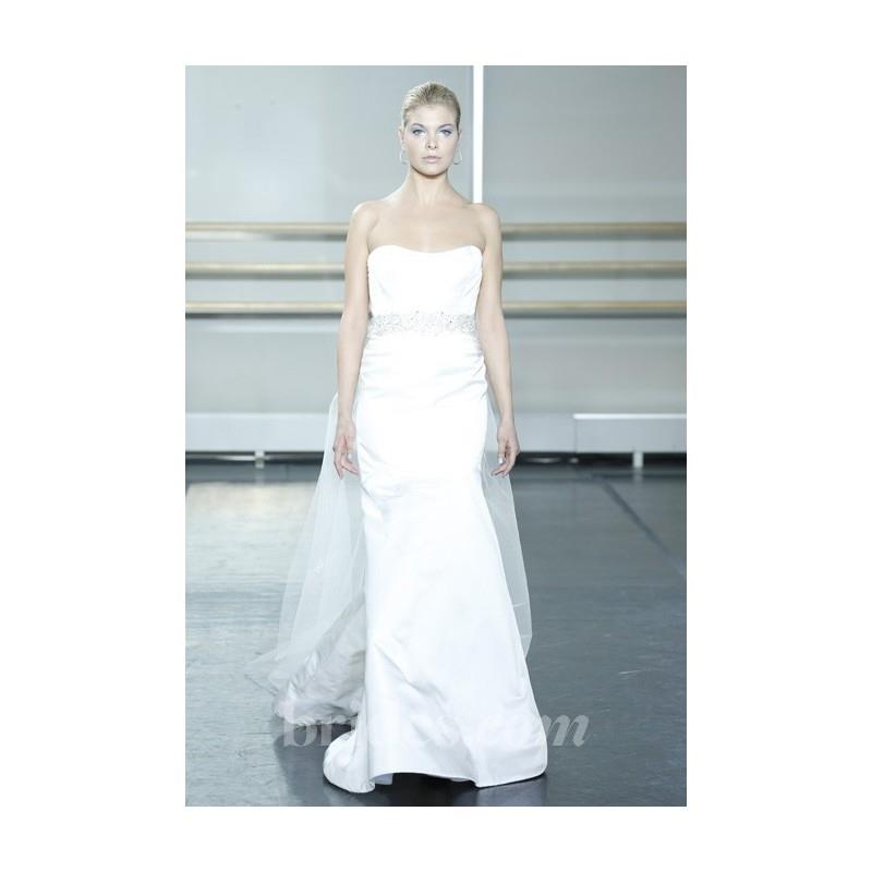 My Stuff, Rivini - Fall 2013 - Opal Strapless Satin Wedding Dress with Sheer Back and Detachable Tra