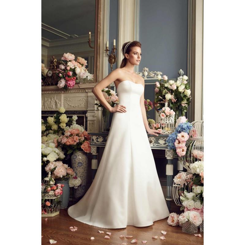 My Stuff, Mikaella Fall/Winter 2017 Style 2166 Satin Bow Simple Cathedral Train Strapless Ivory Alin