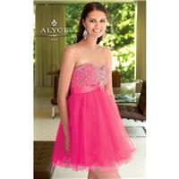 Poly Net Mini Dress by Alyce Homecoming 4310 - Bonny Evening Dresses Online