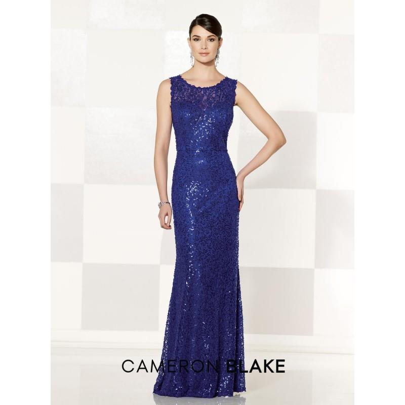 My Stuff, Cameron Blake 215633 Lace Trumpet Gown - Brand Prom Dresses|Beaded Evening Dresses|Charmin