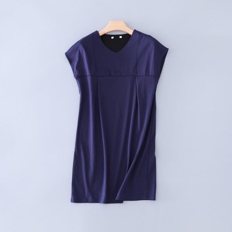 My Stuff, Must-have Oversized Simple Attractive Slimming Modal One Color Summer Dress Mid-length Ski