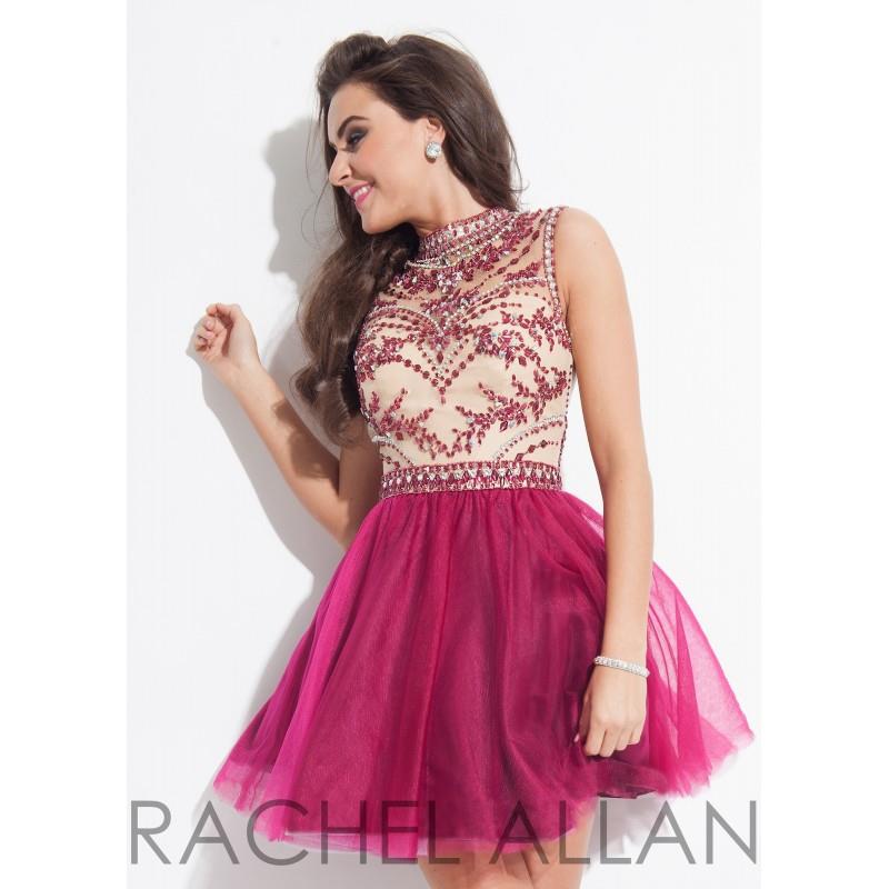 My Stuff, Rachel Allan 4063 Beaded High Neck Open Back Party Dress - 2018 Spring Trends Dresses|Bead