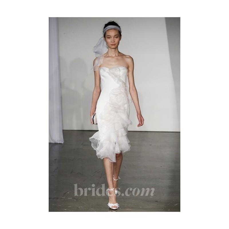 My Stuff, Marchesa - Fall 2013 - Meng Silk Mesh Organza Wedding Dress - Stunning Cheap Wedding Dress