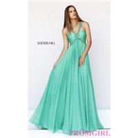 Floor Length Sherri Hill Dress - Brand Prom Dresses|Beaded Evening Dresses|Unique Dresses For You