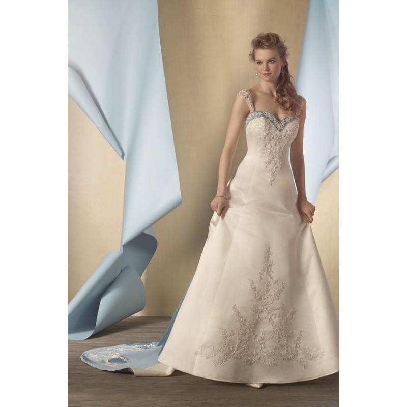My Stuff, Style 2447 by Alfred Angelo Signature Collection - Sweetheart LaceSatin Sleeveless Floor l