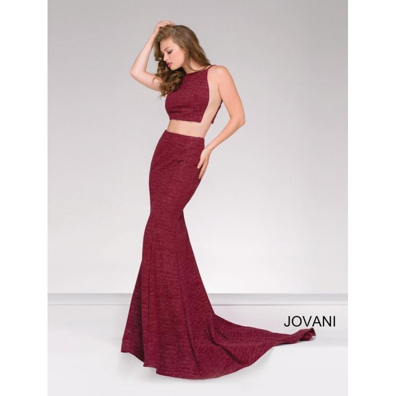 My Stuff, Jovani 45931 Two Pc Gown with Sheer Illusion Sides - Brand Prom Dresses|Beaded Evening Dre