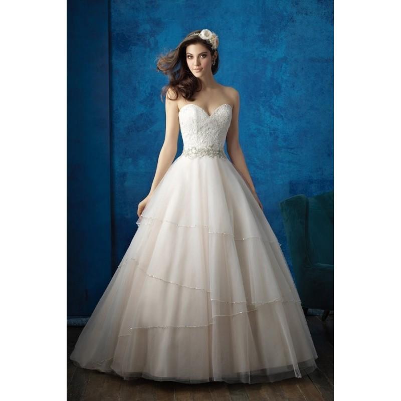My Stuff, Style 9351 by Allure Bridals - Sweetheart LaceTulle Ballgown Floor length Sleeveless Chape