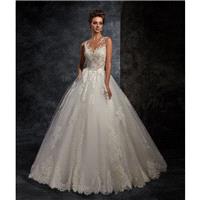 Ira Koval 2017 623 Covered Button Appliques Illusion Lace Ivory Sleeveless Outdoor Ball Gown Sweet S