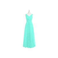 Spa Azazie Pierrette - Chiffon V Back V Neck Floor Length Dress - Simple Bridesmaid Dresses & Easy W