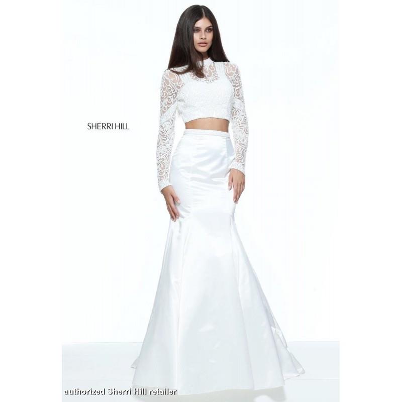 My Stuff, Ivory Sherri Hill 51107 - Brand Wedding Store Online