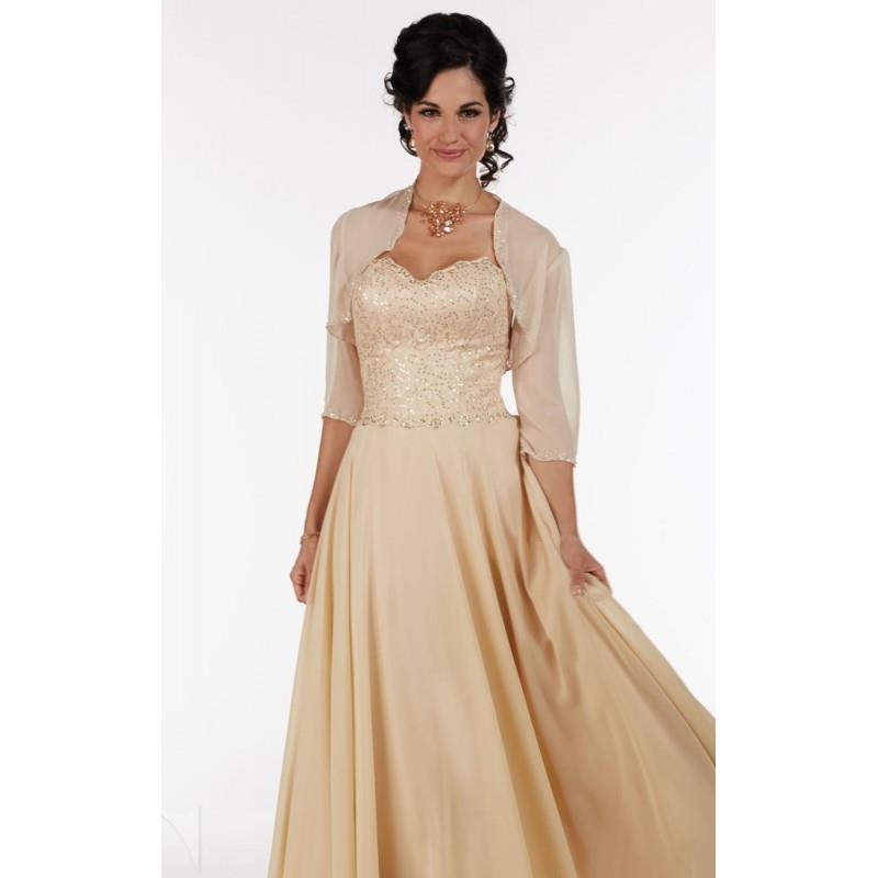 My Stuff, Champagne Sweetheart Gown by Serena London - Color Your Classy Wardrobe