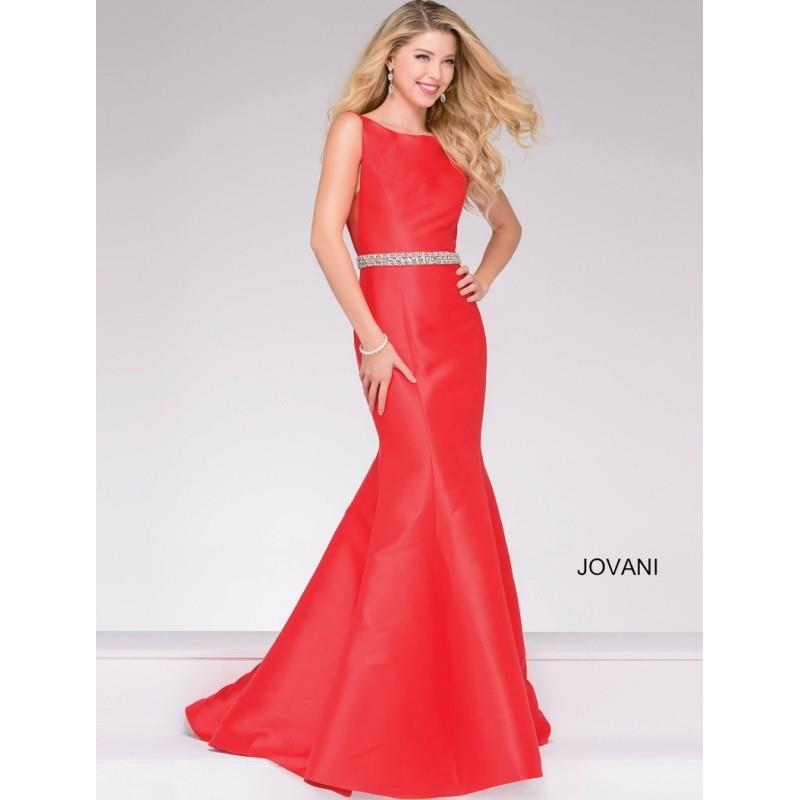 My Stuff, Jovani 49216 Prom Dress - Trumpet Skirt Halter Prom Long Jovani Dress - 2018 New Wedding D