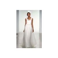 Christos FW14 Dress 13 - Full Length White Sleeveless A-Line Fall 2014 Christos - Rolierosie One Wed