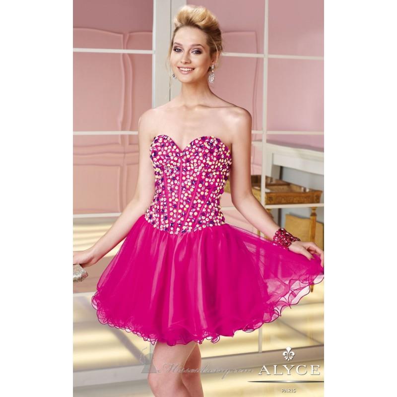 My Stuff, Mid Thigh Tulle Dress by Alyce Sweet 16 3590 - Bonny Evening Dresses Online