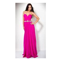 Jovani Strapless Chiffon Prom Dress 159764 with Rhinestone Waist - Brand Prom Dresses|Beaded Evening