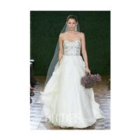 Watters - Spring 2015 - Style 6072B Strapless Silk Taffeta and Organza Beaded Ball Gown Wedding Dres