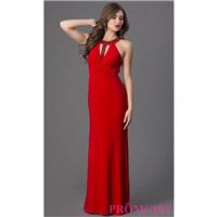 Sleeveless Scoop Neck Floor Length Dress - Brand Prom Dresses|Beaded Evening Dresses|Unique Dresses