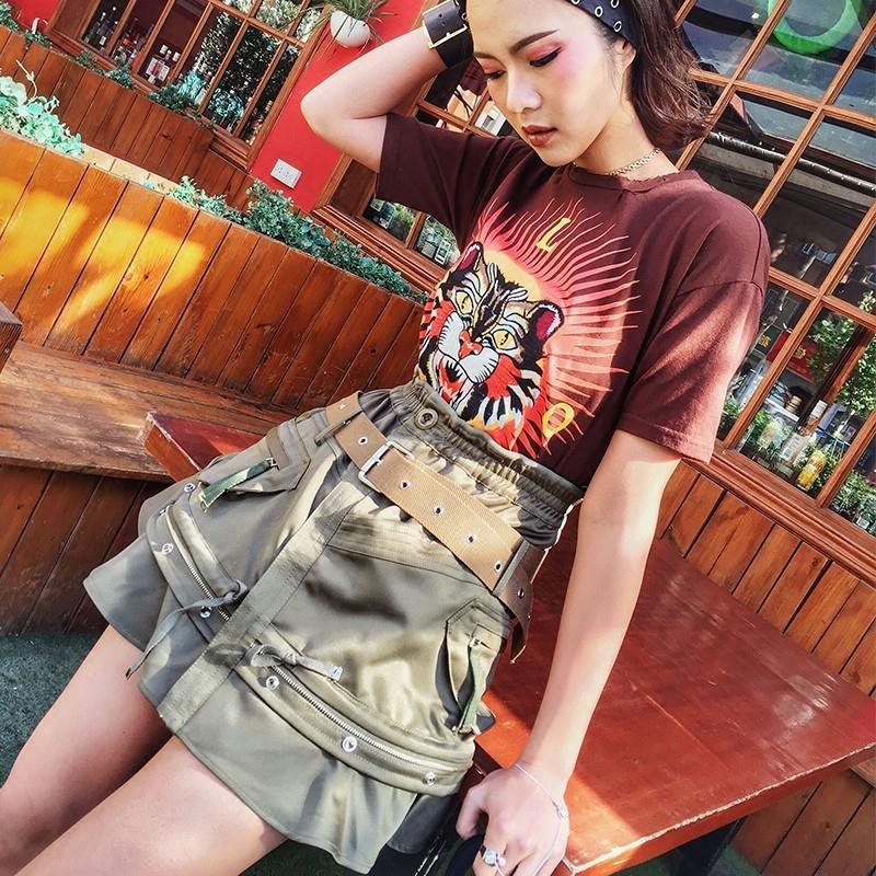 wedding, Embroidery High Waisted Short Sleeves Outfit Skirt T-shirt Top - Bonny YZOZO Boutique Store