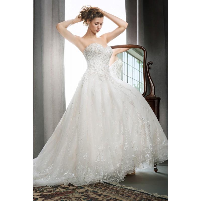 My Stuff, 1725 by Kenneth Winston - Ivory Sequin  Organza  Tulle Floor Sweetheart  Jewel  Strapless