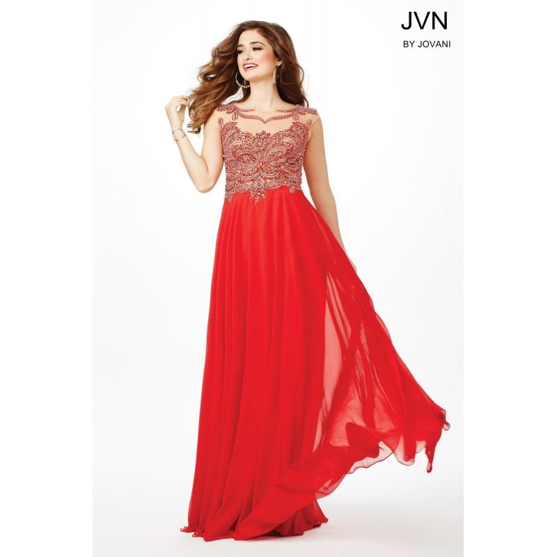 My Stuff, Jovani Long Red Chiffon Dress JVN36770 - Wedding Dresses 2018,Cheap Bridal Gowns,Prom Dres