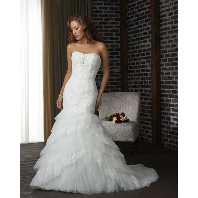 My Stuff, Bonny Classic 319 Ruffle Mermaid Wedding Dress - Crazy Sale Bridal Dresses|Special Wedding