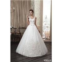 Buy Online Glamorous, Romantic, White/Ivory Wedding Dress with Straps, Princess Ball GOWN, A line, B