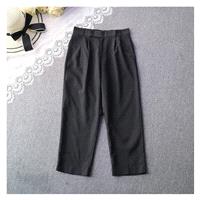 Must-have One Color Wide Leg Pant Casual Trouser - Discount Fashion in beenono