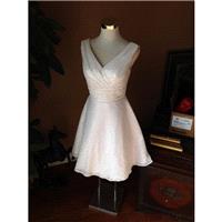 White sequin bridesmaid dress, sequin short wedding dress, short prom dress - Hand-made Beautiful Dr