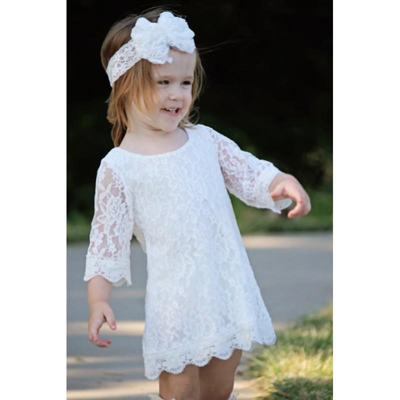 My Stuff, The Simply Grace Lace Flower Girl Dress - Hand-made Beautiful Dresses|Unique Design Clothi