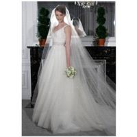 Legends Romona Keveza L268 - Ball Gown Natural Floor Chapel Natural White Ruching - Formal Bridesmai