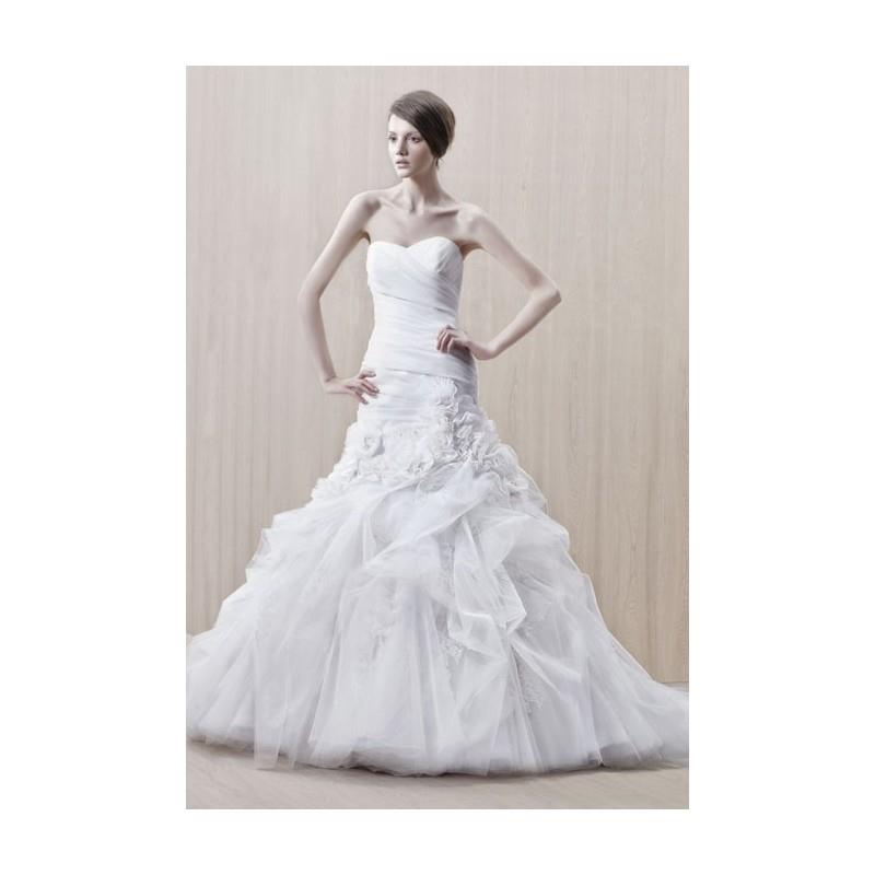 My Stuff, Enzoani Collection - Fall 2012 - Gilda Strapless Silk Organza and Tulle Trumpet Wedding Dr