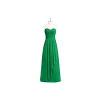 Emerald Azazie Faye - Chiffon Sweetheart Floor Length Back Zip Dress - Simple Bridesmaid Dresses & E